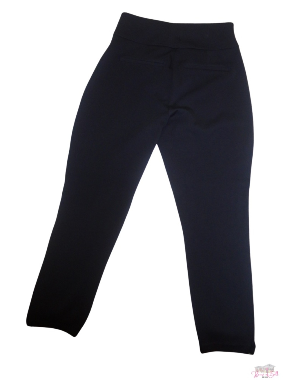 NAVY Express Curvy Fit Columnist Ankle High Rise Black Knit Dress Pants Size M
